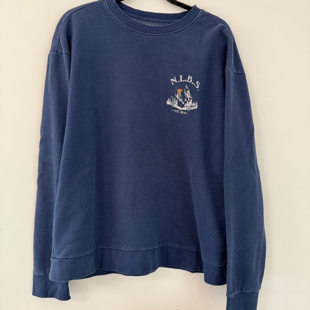 Pepper and Rose Blue Northern Lights Crew Sweatshirt